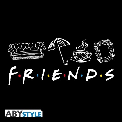 T-Shirt Friends The Television Series ABYstyle (Disponível em Vários Tamanhos)