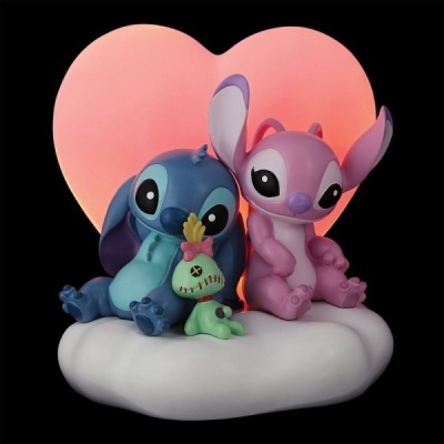 Figura Disney Stitch And Angel Light Up 16cm Enesco
