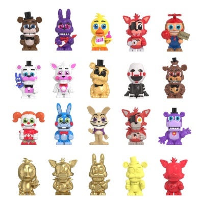Figuras Mistério Five Nights At Freddy's Faz's Fizzy Station Grab N´Go 3 Pack