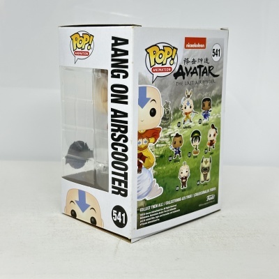 Caixa de figura Funko Pop Aang on Airscooter da série Avatar The Last Airbender