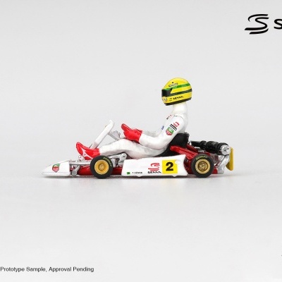Diecast 1:64 Senna Kart Formula K #2 Ayton Senna Da Silva Masters Of Paris-Bercy 1993 - Mini GT