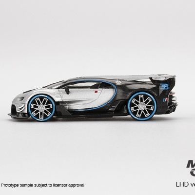 Diecast 1:64 Bugatti Vision Gran Turismo Silver - Mini GT