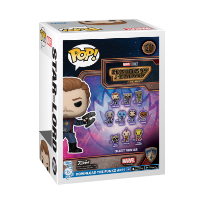 Caixa de Funko POP Star-Lord dos Guardiões da Galáxia
