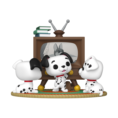 * PRÉ-RESERVA * Funko POP! Moment Disney 101 Dalmatians Rolly, Patch & Lucky with TV #1664