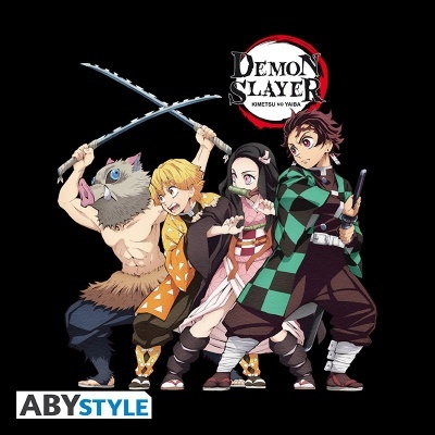 T-Shirt Demon Slayer Group ABYstyle (Disponível em Vários Tamanhos)