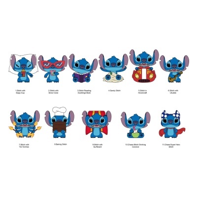 Porta-Chaves Mistério Lilo & Stitch Bag Clips Series 7 6cm
