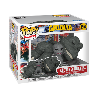Figura Funko Pop! Godzilla a dormir com Milla em embalagem com janeladisplay