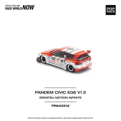 Diecast 1:64 Honda Pandem Civic EG67 V1.5 Idemitsu Motion Infinite - Pop Race