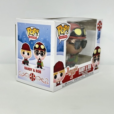 Figura colecionável Randy & Rob em embalagem Pop! Christmas