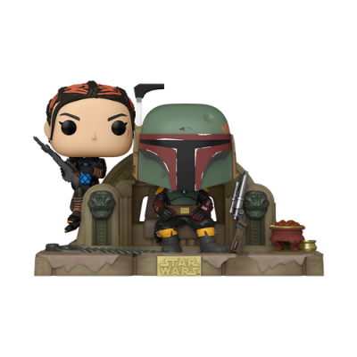 Funko POP! Moment Star Wars The Mandalorian Boba Fett And Fennec On Throne #486