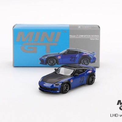 Diecast 1:64 Nissan Z LB-Nation Works Seiran Blue - Mini GT