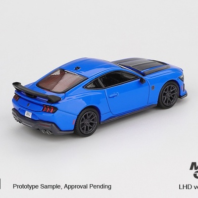 Diecast 1:64 Ford Mustang Dark Horse Grabber Blue 2024 - Mini GT