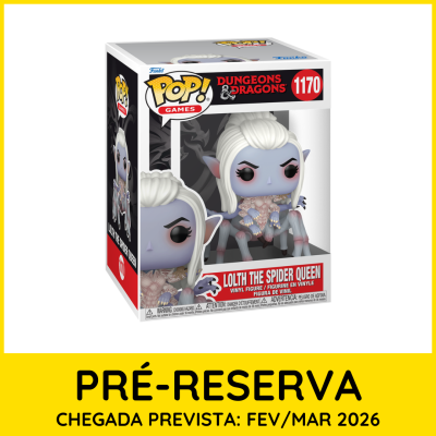 Figura Funko Pop! Lolth The Spider Queen Dungeons & Dragons embalagem e pré-reserva