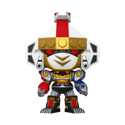Funko POP! Movies Mighty Morphin Power Rangers The Movie Ninja Megazord 6" #1783 (Metallic) (Super Sized POP!)