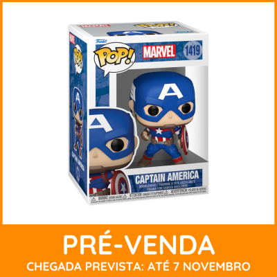 * EM PRÉ-VENDA ONLINE * Funko POP! Marvel Captain America (New Classics) #1419
