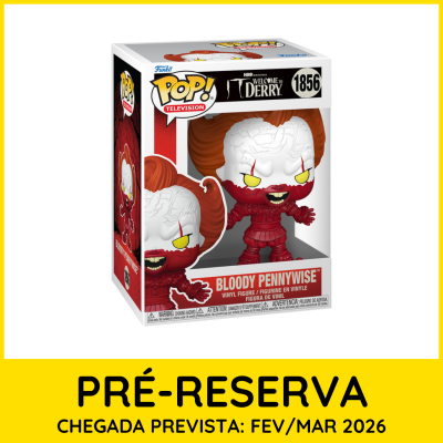 Figura Funko Pop Bloody Pennywise da série Welcome to Derry na caixa
