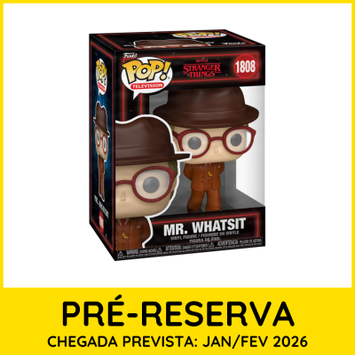 Funko Pop! MR. WHATSIT Stranger Things vinyl figure na caixa.