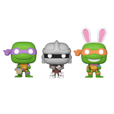Funko Pocket POP! Easter Carrot Teenage Mutant Ninja Turtles (Donatello, Shredder & Michelangelo) 3 Pack