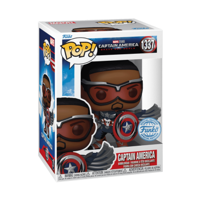 * EM PRÉ-VENDA ONLINE * Funko POP! Marvel Studios Captain America Brave New World Captain America #1337 SE