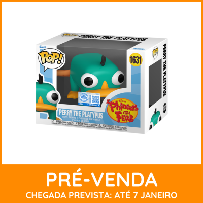 Figura vinil Perry The Platypus da série Disney Phineas and Ferb na caixa Funko Pop!