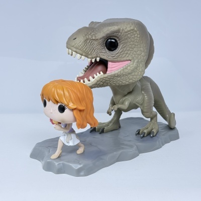 * 2ª MÃO * Funko POP! Moment Movies Jurassic World Claire With Flare #1223 SE