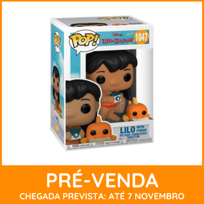 * EM PRÉ-VENDA ONLINE * Funko POP! Disney Lilo & Stitch Lilo With Pudge #1047