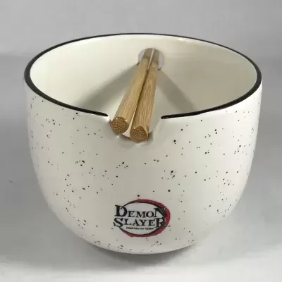 Ramen Bowl With Chopsticks Demon Slayer Logo 414ml Just Funky