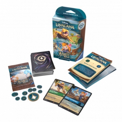 Disney Lorcana Trading Card Game Starter Deck Azurite Sea (Em Inglês)
