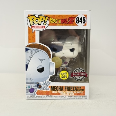 * 2ª MÃO * Funko POP! Animation Dragon Ball Z Mecha Frieza with Blaster #845 GITD SE