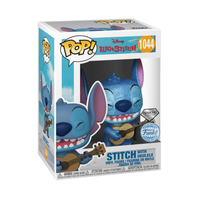 Funko POP! Disney Lilo & Stitch Stitch With Ukulele #1044 Diamond Glitter SE