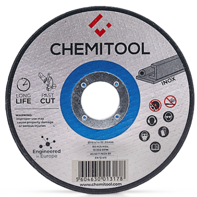 DISCO CORTE INOX 115X1.0- 10 UNID.