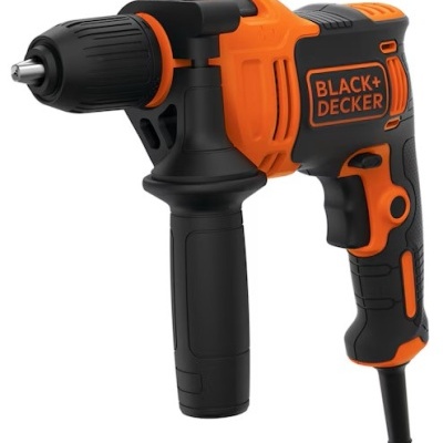 Parafusadora elétrica preta e laranja BLACK+DECKER