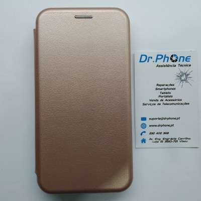 Capa dourada para telemóvel e cartão de visita Dr.Phone