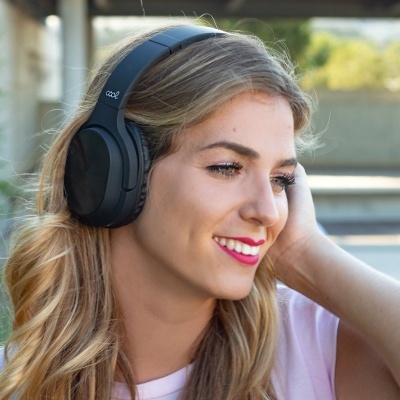 Fones de ouvido estéreo Bluetooth Capacetes pretos COOL Oxford