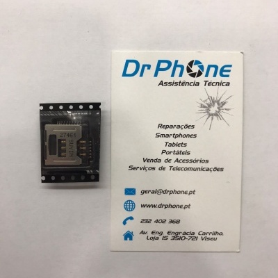 Conector com leitor de Micro SIM e Memoria para Alcatel