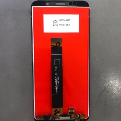 Ecrã digitalizador para smartphone com circuito e etiqueta visível