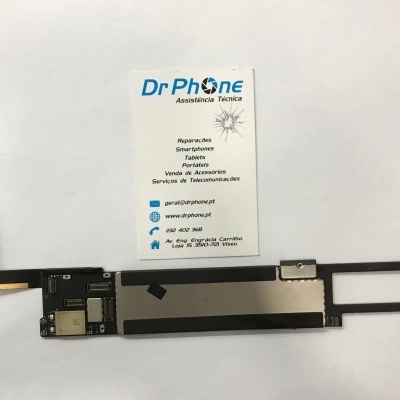 Placa eletrónica para smartphone com cartão de assistência técnica Dr Phone