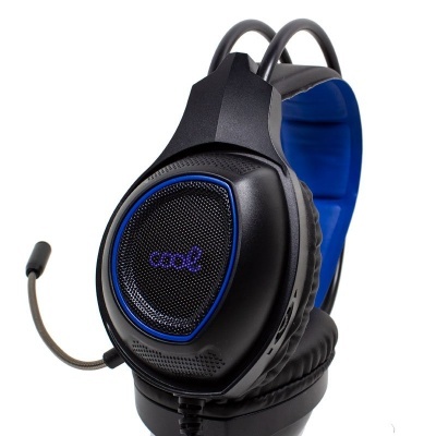 Fones de ouvido estéreo PC / PS4 / PS5 / Xbox Iluminação para jogos COOL Oklahoma + Adapt. PS4