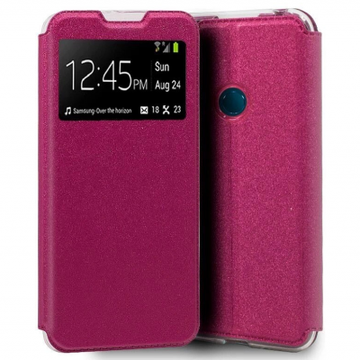 Capa Livro Rosa para Alcatel 1S 2020