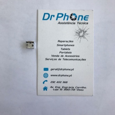 Cartão de visita Dr Phone Assistência Técnica com detalhes de contacto