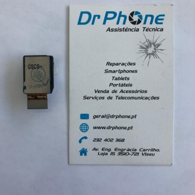 Relógio digital e cartão de visita Dr Phone assistência técnica