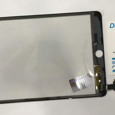 Ecrã tátil preto para tablet com botão home branco e cartão de visita DR PHONE