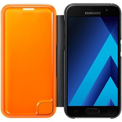 Capa Original Samsung Galaxy A3 2017 Neon Flip Preto