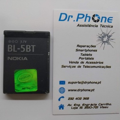 Bateria Nokia BL-5BT e cartão de visita Dr.Phone