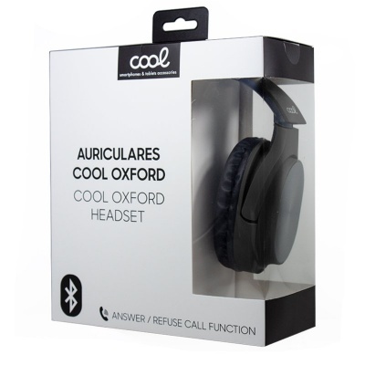 Fones de ouvido estéreo Bluetooth Capacetes pretos COOL Oxford