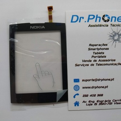 Ecrã tátil preto para Nokia com etiqueta Dr.Phone ao lado
