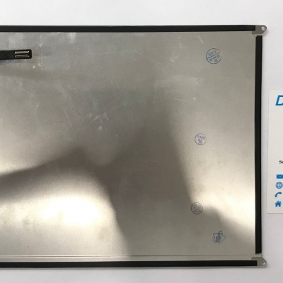 Ecrã metálico para dispositivo com textura lisa, fitas pretas e cartão de assistência técnica Dr Phone