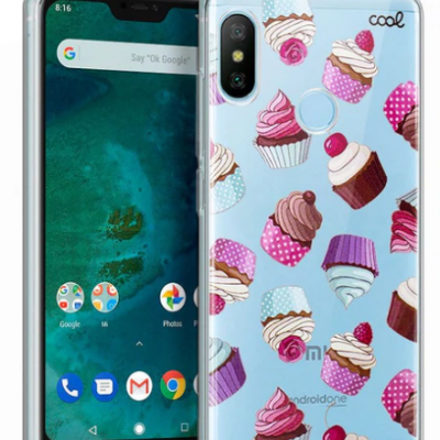 Capa Transparente com efeito de Bolos para Xiaomi Mi A2 Lite/ 6 Pro