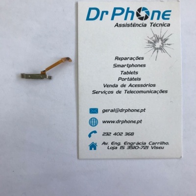 Cartão de visita técnico Dr Phone com peça eletrónica pequena