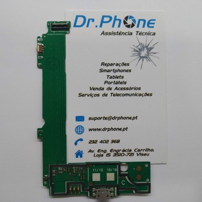 Placa auxiliar com conector de carga micro usb para Nokia Microsoft Lumia 535